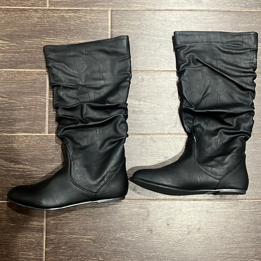 Black high boots